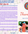 Thư cảm ơn của Ban tổ chức Lễ